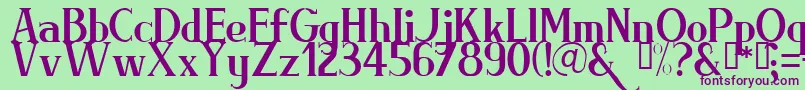 BRIML    Font – Purple Fonts on Green Background