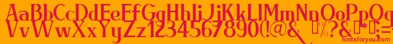 BRIML    Font – Red Fonts on Orange Background