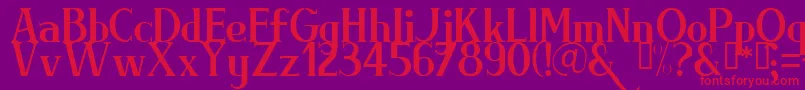 BRIML    Font – Red Fonts on Purple Background