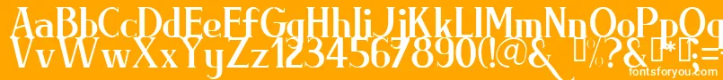 BRIML    Font – White Fonts on Orange Background