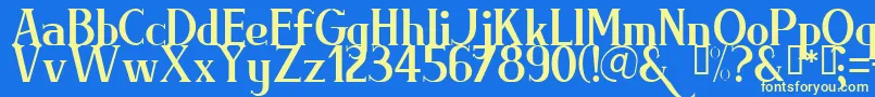 BRIML    Font – Yellow Fonts on Blue Background