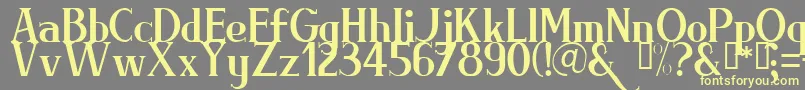 BRIML    Font – Yellow Fonts on Gray Background