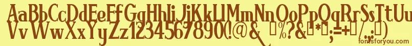 More about BRIMN Font BRIMN Font – Brown Fonts on Yellow Background