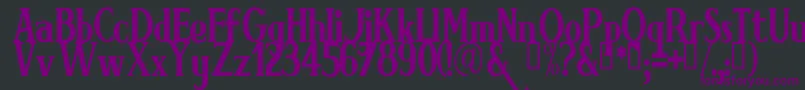 BRIMN   -Schriftart – Violette Schriften auf schwarzem Hintergrund