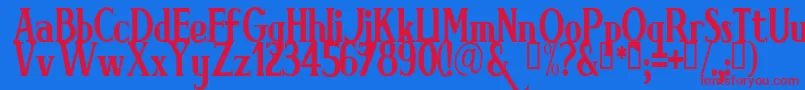 Подробнее о шрифте BRIMN Шрифт BRIMN – красные шрифты на синем фоне