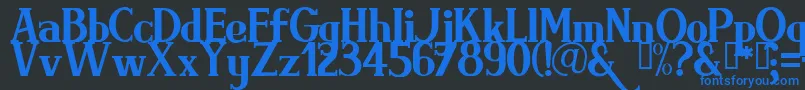 BRIMRG   Font – Blue Fonts on Black Background