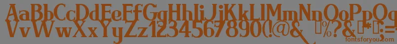 BRIMRG   Font – Brown Fonts on Gray Background