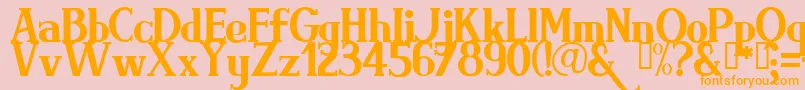 BRIMRG   Font – Orange Fonts on Pink Background