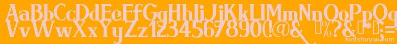 BRIMRG   Font – Pink Fonts on Orange Background