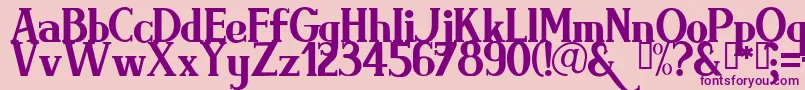 BRIMRG   Font – Purple Fonts on Pink Background