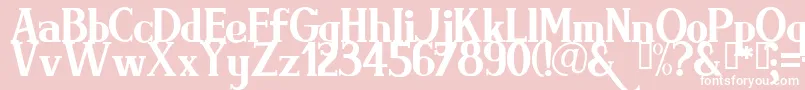 BRIMRG   Font – White Fonts on Pink Background