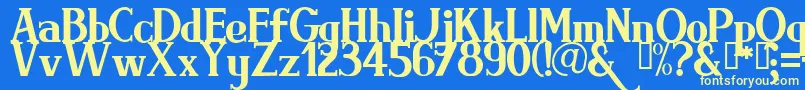 BRIMRG   Font – Yellow Fonts on Blue Background