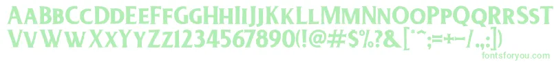 DeadheadRough Font – Green Fonts on White Background