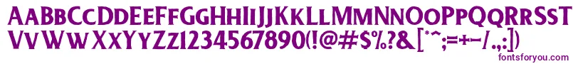 DeadheadRough Font – Purple Fonts on White Background