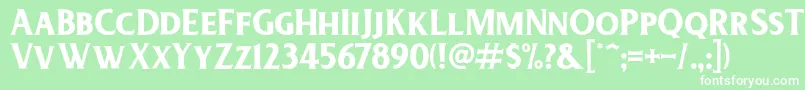 DeadheadRough Font – White Fonts on Green Background