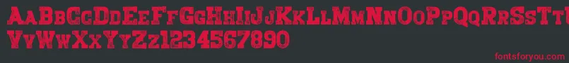 Bring Me A War Font – Red Fonts on Black Background