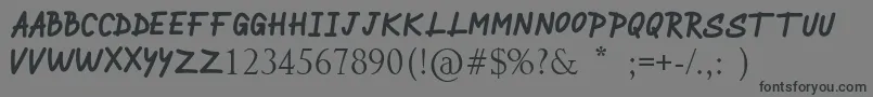 BRINGDOWN Font – Black Fonts on Gray Background
