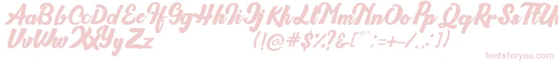 Brioche Font – Pink Fonts on White Background