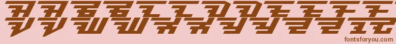 brisk italic Font – Brown Fonts on Pink Background