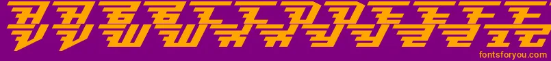 brisk italic-fontti – oranssit fontit violetilla taustalla
