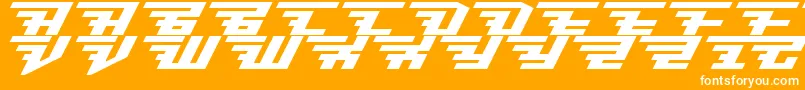 brisk italic Font – White Fonts on Orange Background