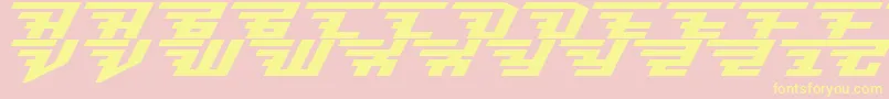 brisk italic Font – Yellow Fonts on Pink Background