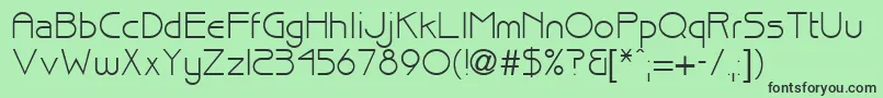 brisk Font – Black Fonts on Green Background