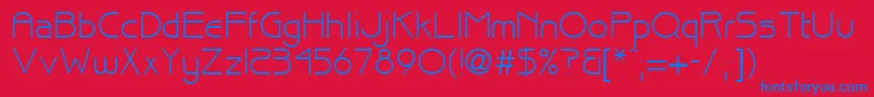 brisk Font – Blue Fonts on Red Background