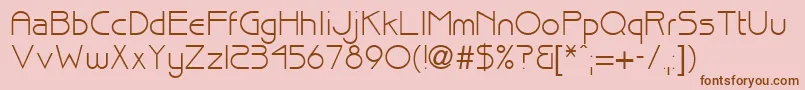 brisk Font – Brown Fonts on Pink Background