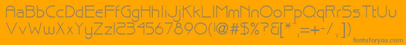 brisk Font – Gray Fonts on Orange Background