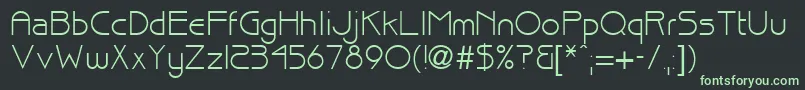 brisk Font – Green Fonts on Black Background
