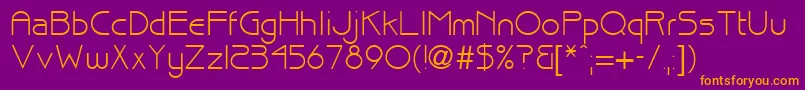 brisk Font – Orange Fonts on Purple Background