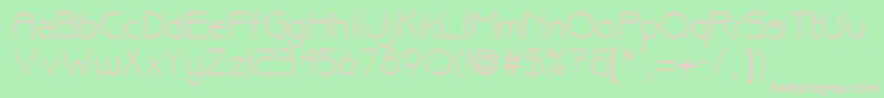 brisk Font – Pink Fonts on Green Background