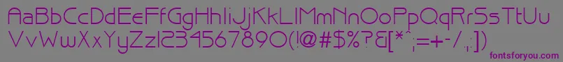 brisk Font – Purple Fonts on Gray Background