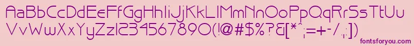 brisk Font – Purple Fonts on Pink Background