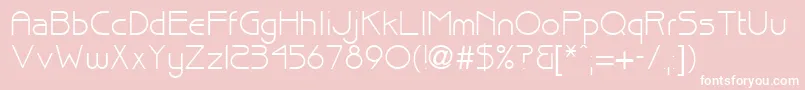 brisk Font – White Fonts on Pink Background