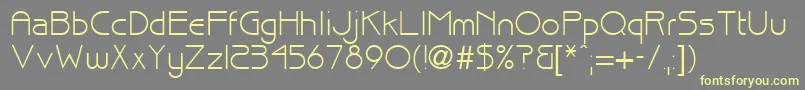 brisk Font – Yellow Fonts on Gray Background