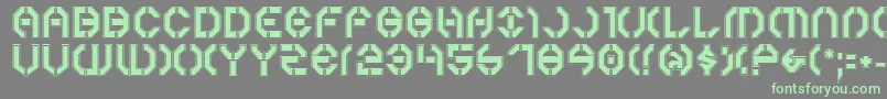 Year3000Pro Font – Green Fonts on Gray Background