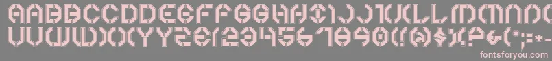 Year3000Pro Font – Pink Fonts on Gray Background