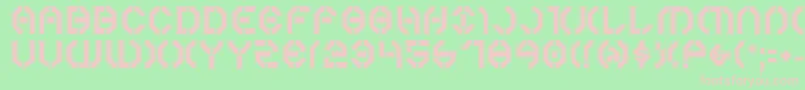 Year3000Pro Font – Pink Fonts on Green Background