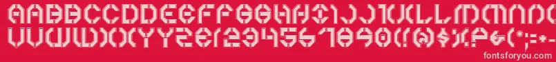 Year3000Pro Font – Pink Fonts on Red Background