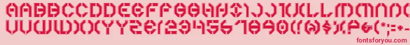 Year3000Pro Font – Red Fonts on Pink Background