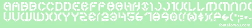 Year3000Pro Font – White Fonts on Green Background