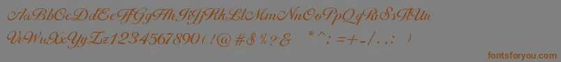 Brithney Font – Brown Fonts on Gray Background