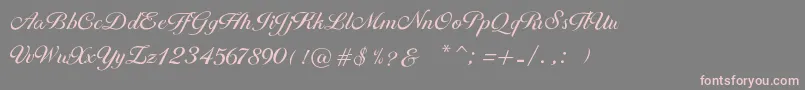 Brithney Font – Pink Fonts on Gray Background