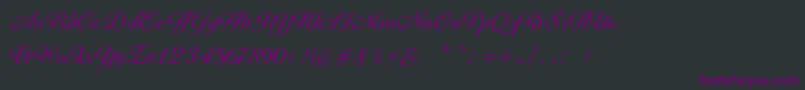 Brithney Font – Purple Fonts on Black Background