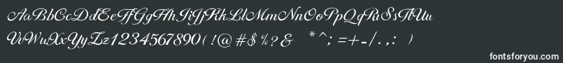 フォントBrithney – 白い文字