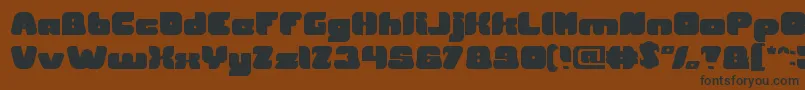 British Pop Music Font – Black Fonts on Brown Background