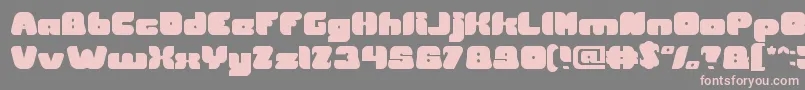 British Pop Music Font – Pink Fonts on Gray Background