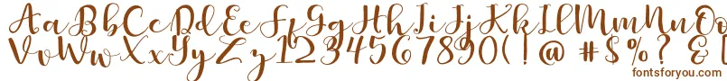 Britnees Font – Brown Fonts on White Background